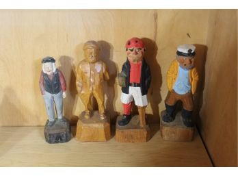 Carved Wood Sailor Pirates