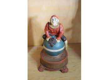 Cast Iron Clown Mechanical Bank