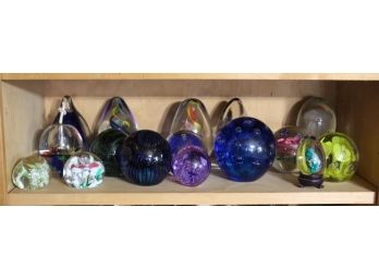 Art Glass Paperweight Lot