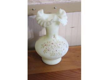 Signed Fenton Glass Vase