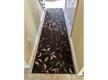 10 Foot Brown Turquoise Hallway Runner