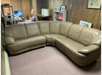 Awesome Natuzzi Leather Sectional