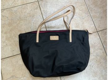 Black Kate Spade Zip Tote With Handles