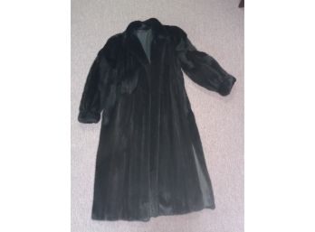 Gorgeous Black Brown Mink Coat Size Small