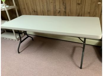 Lifetime 6 Foot Spare Table With Folding Legs