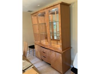 Gorgeous Excelsior Lacquer And Glass Deco Dining Room Hutch