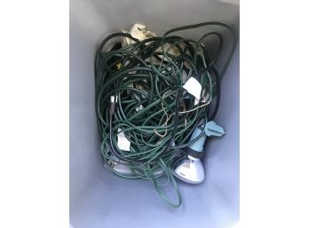 Lot Of Green Extension Cords