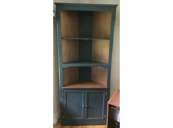Corner Cabinet In Country Blue Paint