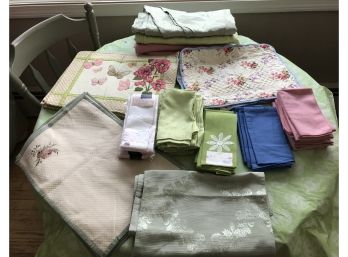 Spring Colored Linens