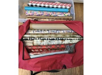 Large Lot Of  Wrapping Paper- Mostly Christmas