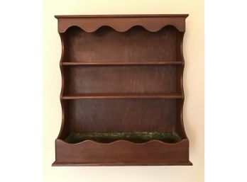 Vintage Shelf With Copper Lining
