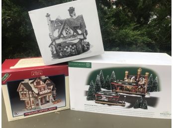 Three Christmas Village Houses Box #14