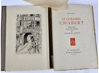 Balzac. Le Colonel Chabert. Exemplaire No. 95. 1942