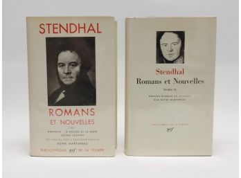 Stendhal. Romans Et Nouvelles Tome 1 & Tome 2