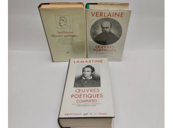 Oeuvres Poetiques Completes. Three Books. Bibliotheque De La Pleiade.