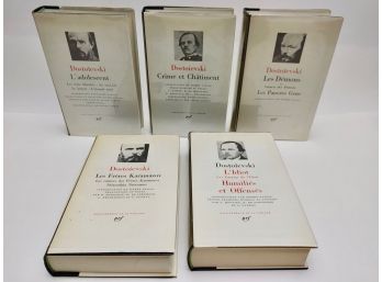 Dostoievski. Five Books. Bibliotheque De La Pleiade.