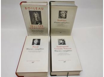 Oeuvres Completes. Four Books. Bibliotheque De La Pleiade.