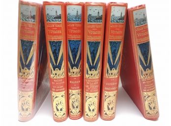 Verne, Jules. Voyages Extraordinaires. 6 Books In The Lot.