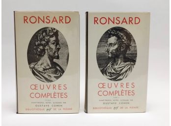 Ronsard. Oeuvres Completes Tome 1 & Tome 2 (Bibliotheque De La Pleiade)