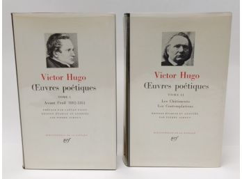 Hugo, Victor. Oeuvres Poetiques. Tome 1 & Tome 2. Bibliothque De La Pleiade.