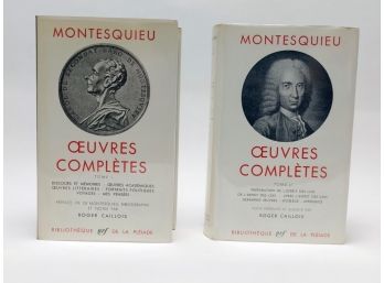 Montesquieu. Oeuvres Completes. Tome 1 & Tome 2 (Bibliotheque De La Pleiade)