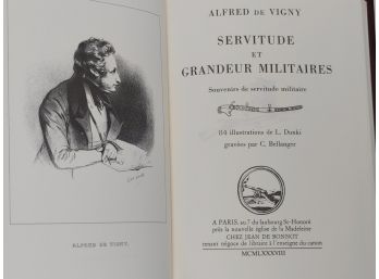 De Vigny, Alfred. Servitude Et Grandeur Militaires