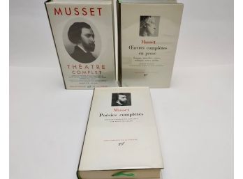 Musset. Three Books. Bibliotheque De La Pleiade.