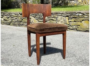 A Vintage Mid Century Modern Carved Teak Chair