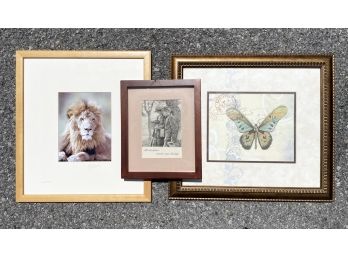 Animal And Vintage Framed Artwork