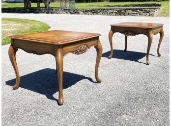 A Pair Of French Provincial Style Nightstands By Weiman Furniture