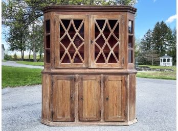 An 18th Century Danish Oak China Cabinet