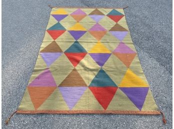 A Vintage Geometric Scatter Rug