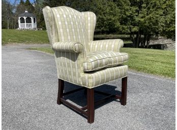 An Upholstered Wingback Chair