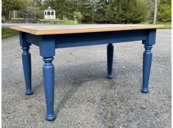 An Italian Export Painted Pine Farm Table