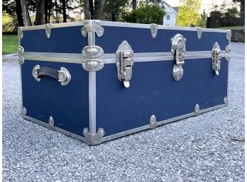 A Blue Storage Trunk