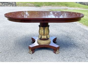 A Stunning Vintage Mahogany Dining Table With Ormolu Details