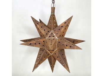 A Large Moravian Star Light Fixture