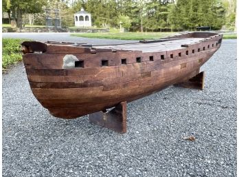 A Large, Antique Model Boat