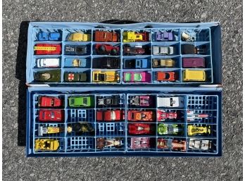 Collectible Toy Cars In Vintage Carrying Case