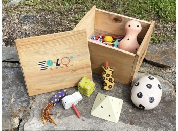 A Box Of Wood Children's Toys By Zo Lo