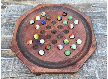 A Vintage Marble Game And Board