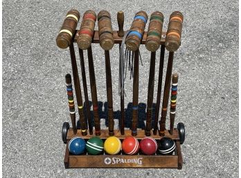 A Vintage Croquet Set