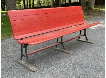 A Vintage Railway Station Bench