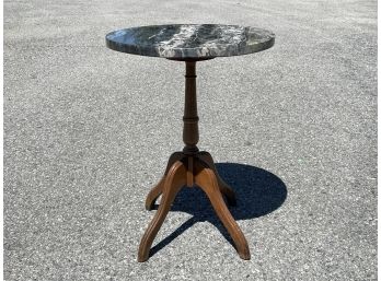 A Marble Top Wine Or Cocktail Table