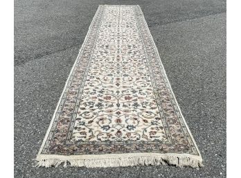 A Gorgeous Handknotted Wool Tabriz Runner