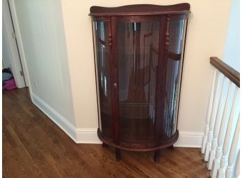 Curio Display Cabinet With Three Glass Shelves.