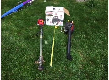 Homelite Vac Attack II Leaf Blower And Easy Reach String Trimmer