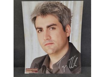 Signed Picture Of Taylor Hicks American Idols 2006 Live Tour