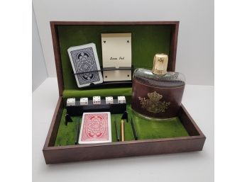 Vintage Griffon Poker Set Card Box