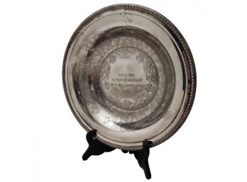 Silver Plate Engraved Bowl